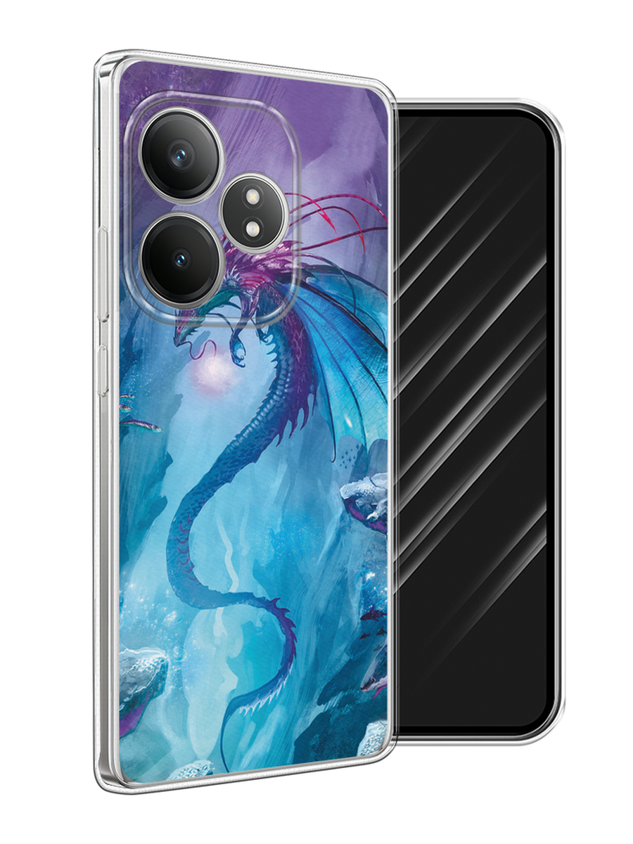 

Чехол Awog на Realme GT 6T "Водный дракон", Голубой;фиолетовый;синий, 2517550-1