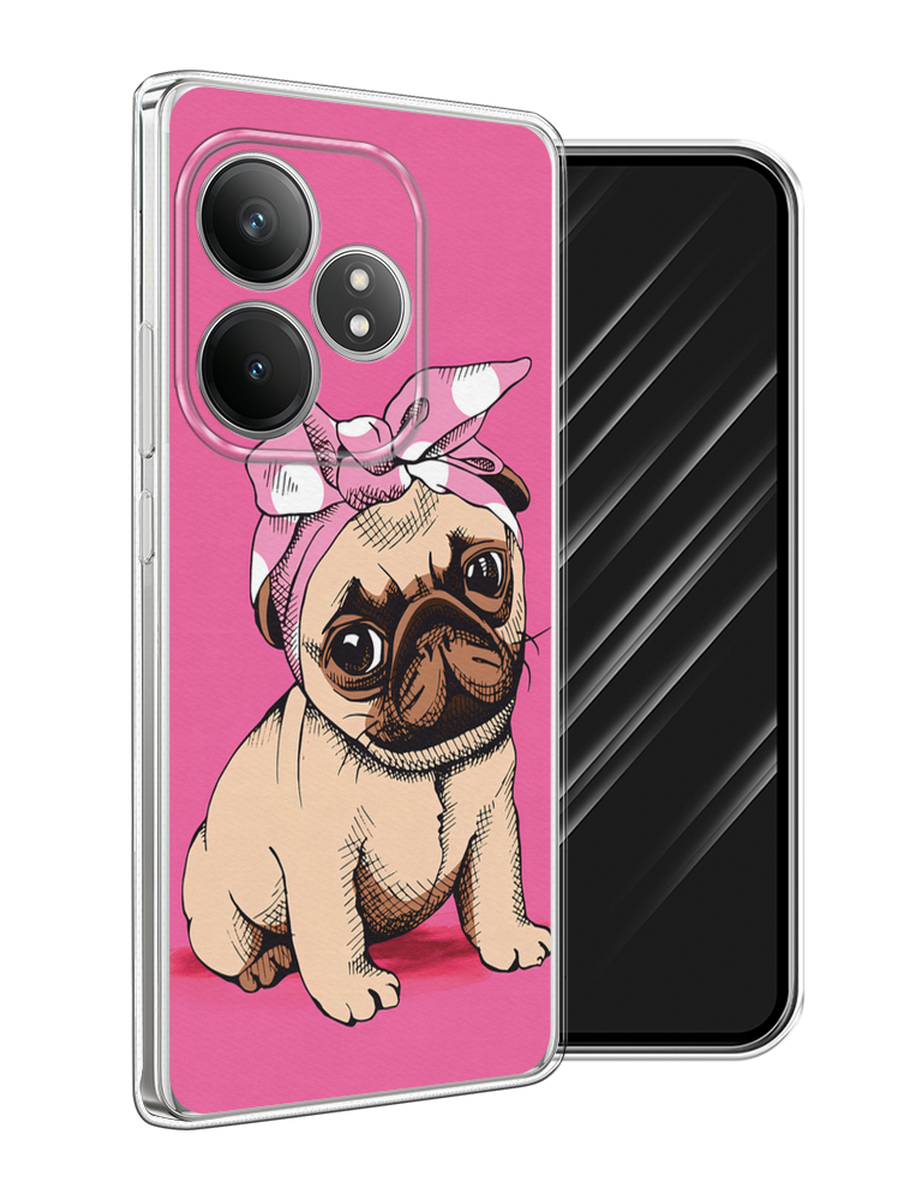 

Чехол Awog на Realme GT 6T "Dog Pin-Up", Розовый;бежевый, 2517550-1