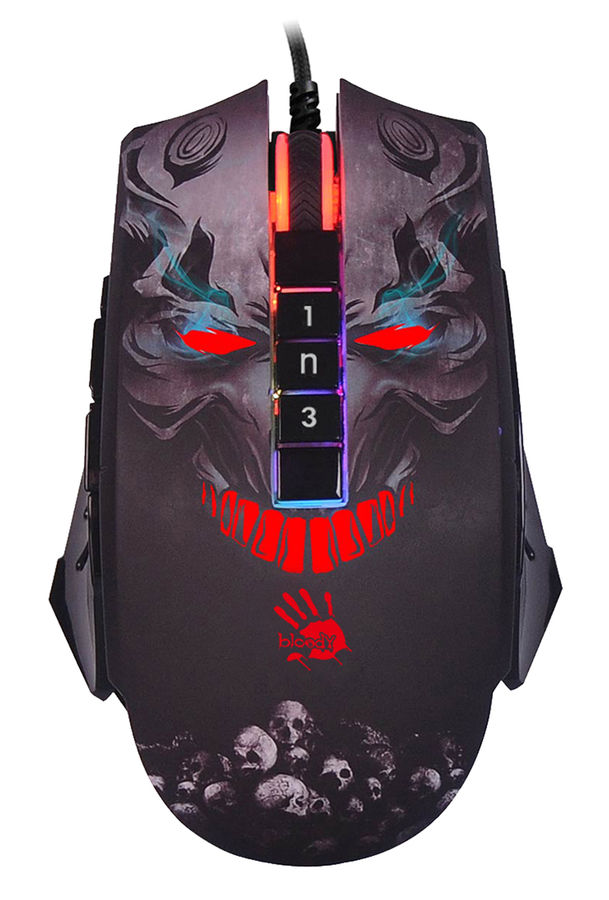 фото Игровая мышь a4tech bloody p85s skull (p85s skull activated)