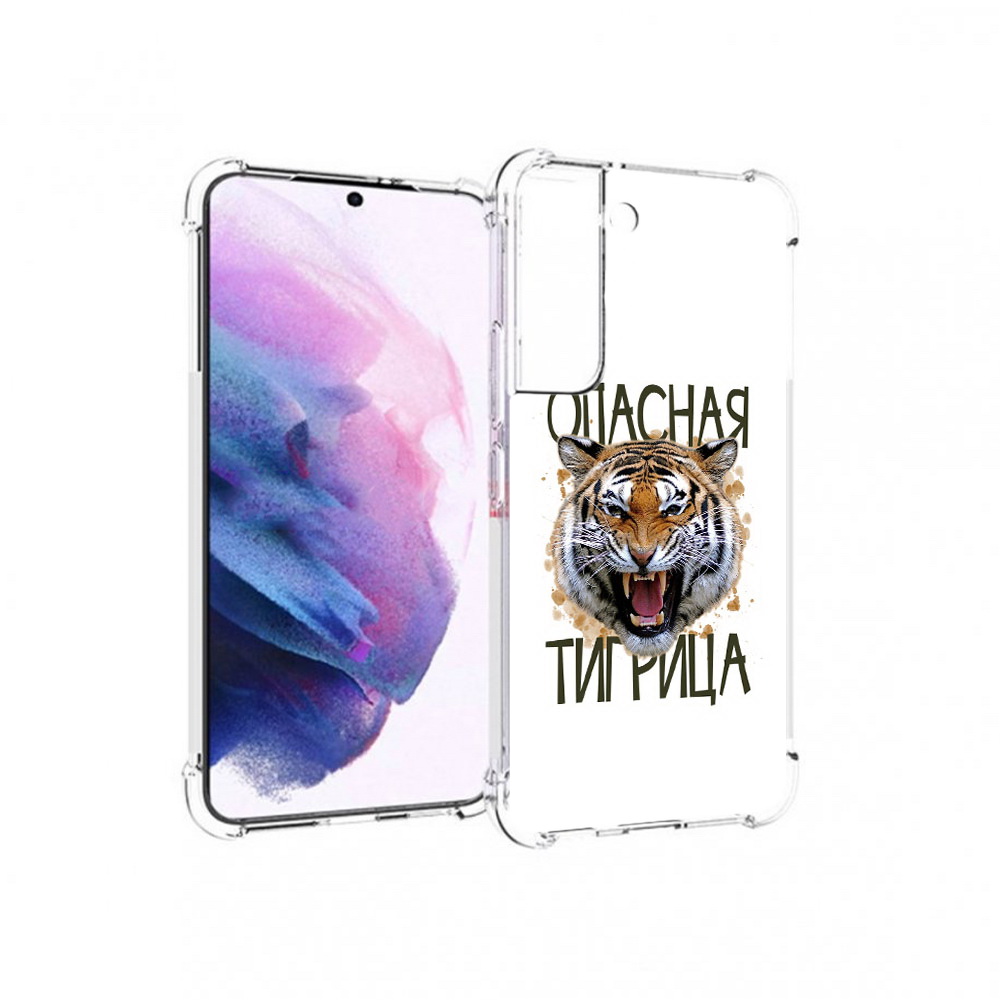 

Чехол MyPads Tocco для Samsung Galaxy S22 опасная тигрица (PT194926.508.527), Прозрачный, Tocco