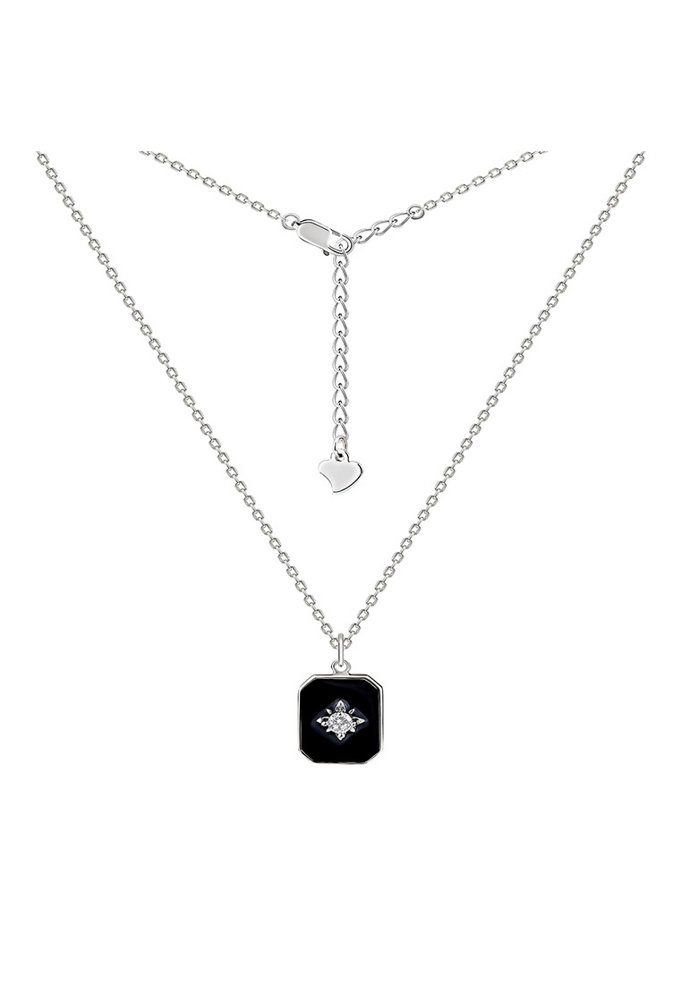 Колье из серебра с фианитом/эмалью 45 см Kari Jewelry ПР-2835-Э