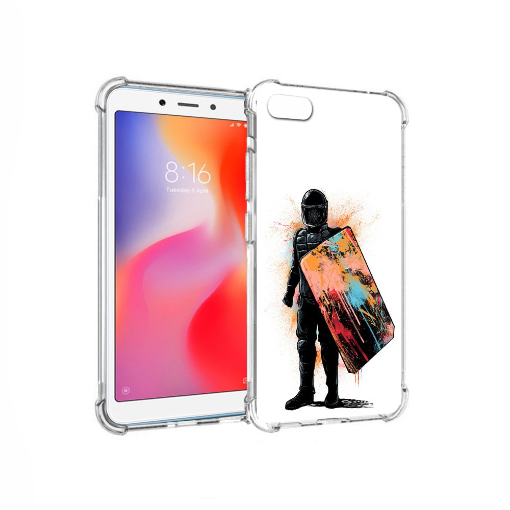 

Чехол MyPads Tocco для Xiaomi Redmi 6A солдат с красочным щитом (PT113916.305.614), Прозрачный, Tocco