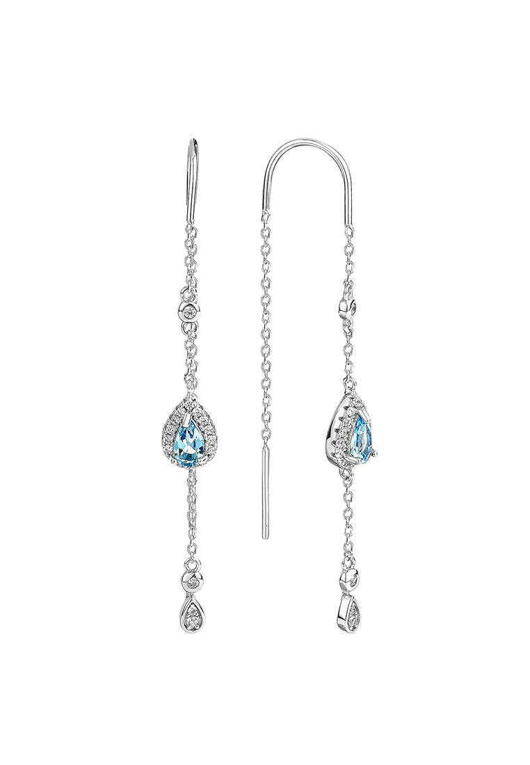

Серьги из серебра с топазом/фианитом Kari Jewelry СЛ-0512-ТС, СЛ-0512-ТС