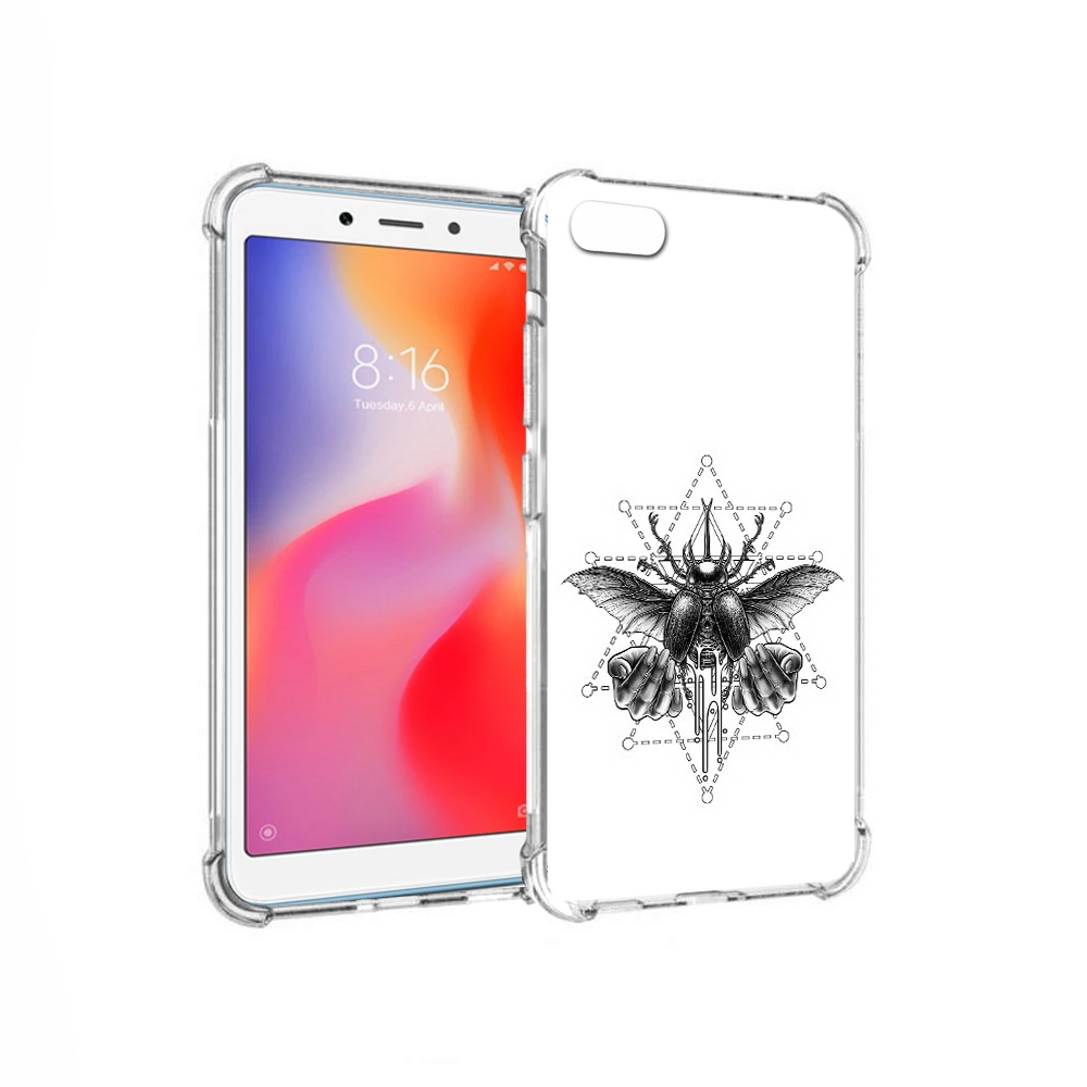 

Чехол MyPads Tocco для Xiaomi Redmi 6A скарабей (PT113916.305.601), Прозрачный, Tocco
