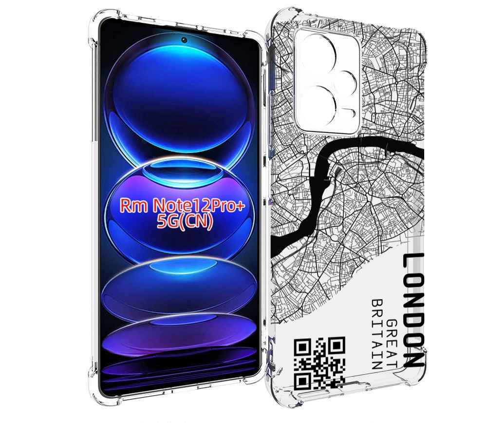 

Чехол MyPads схема-лондон для Xiaomi Redmi Note 12 Pro + Plus, Прозрачный, Tocco