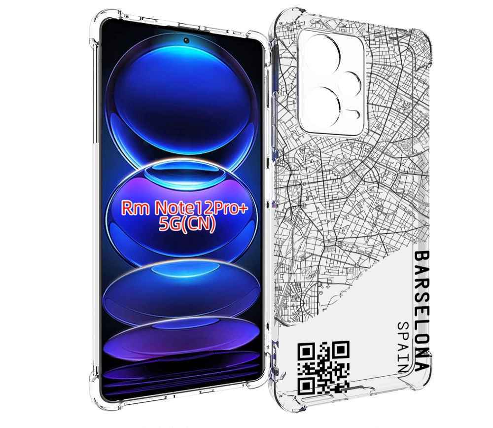 

Чехол MyPads схема-барселона для Xiaomi Redmi Note 12 Pro + Plus, Прозрачный, Tocco