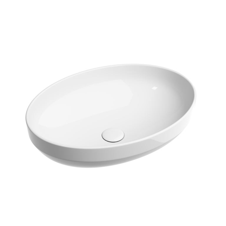 

Раковина накладная овальная Ceramicanova Element CN6056, Белый, CN6056
