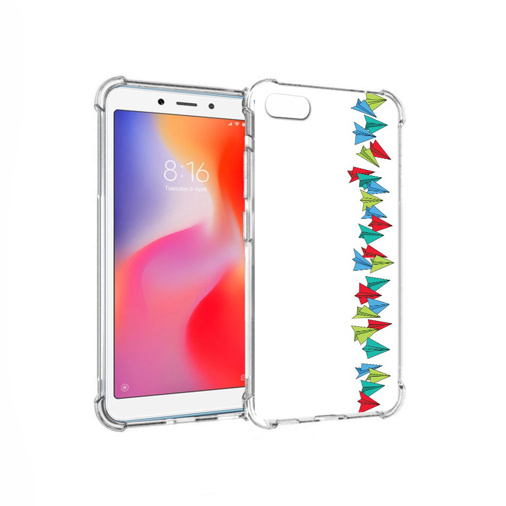 

Чехол MyPads Tocco для Xiaomi Redmi 6A самолетики из листочков (PT113916.305.593), Прозрачный, Tocco