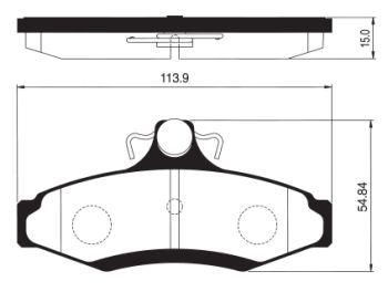 

Тормозные колодки Sangsin brake дисковые SP1114