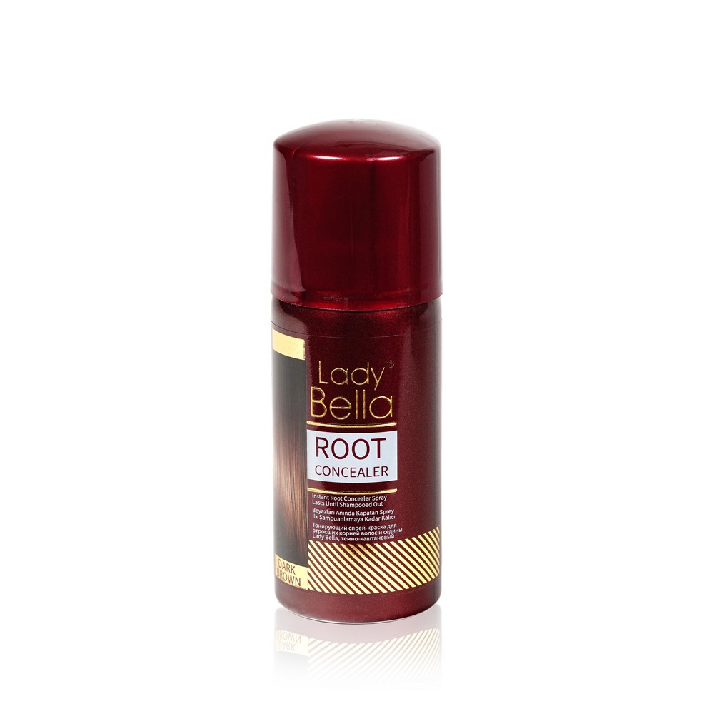 Тонирующий спрей-краска Lady Bella Root Concealer Dark brown 100мл