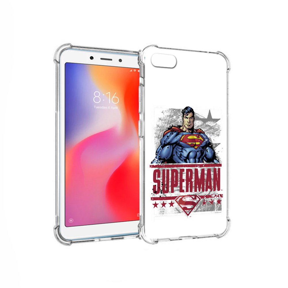 

Чехол MyPads Tocco для Xiaomi Redmi 6A рисунок супермен (PT113916.305.583), Прозрачный, Tocco