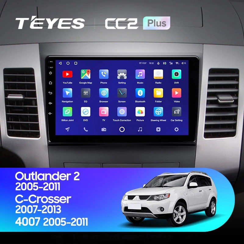 Штатная магнитола Teyes CC2 Plus 4/32 Mitsubishi Outlander 2 (2005-2011) Тип-B