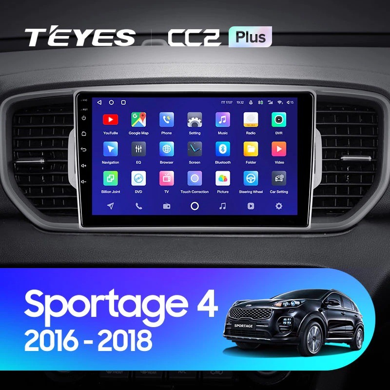 Штатная магнитола Teyes CC2 Plus 4/32 Kia Sportage 4 QL (2016-2018) Тип-B