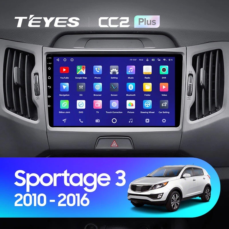 Штатная магнитола Teyes CC2 Plus 4/32 Kia Sportage 3 SL (2010-2016) Тип-B