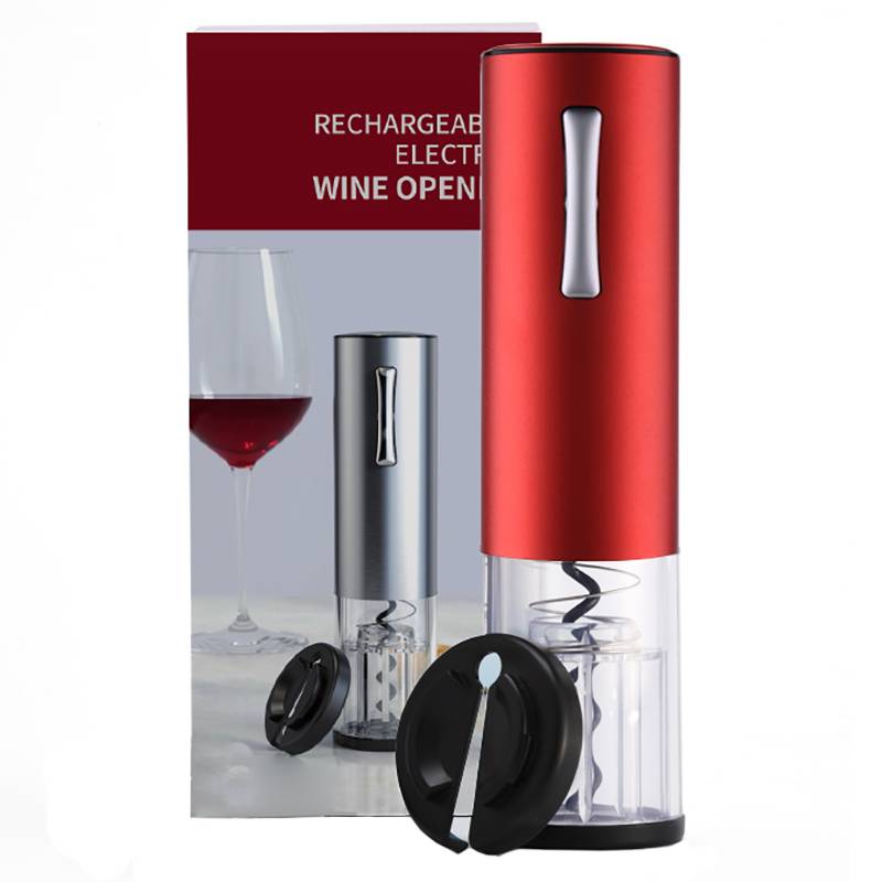 

Электрический штопор electric wine opener на батарейках красный Baziator, F0061