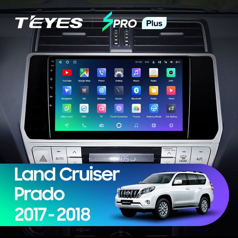 Штатная магнитола Teyes SPRO Plus 432 Toyota Land Cruiser Prado 150 2017-2021 3160000₽