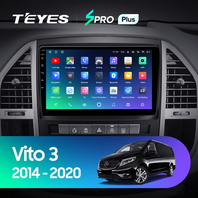 Штатная магнитола Teyes SPRO Plus 432 Mercedes-Benz Vito 3 W447 2014-2020 3110000₽