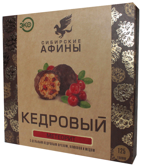 

Набор конфет Сибирские Афины Кедровый Метеорит с клюквой 125гр