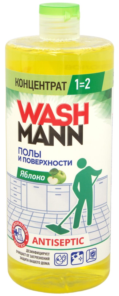 

Гель WashMann яблоко для мытья полов 1 л