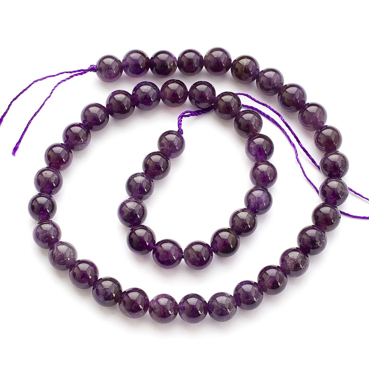 

Бусины liadoro 13Z13969 Натуральный аметист 8-9 мм фиолетовый 45 шт, 38 см, нить, M1-00PMW6_45.4