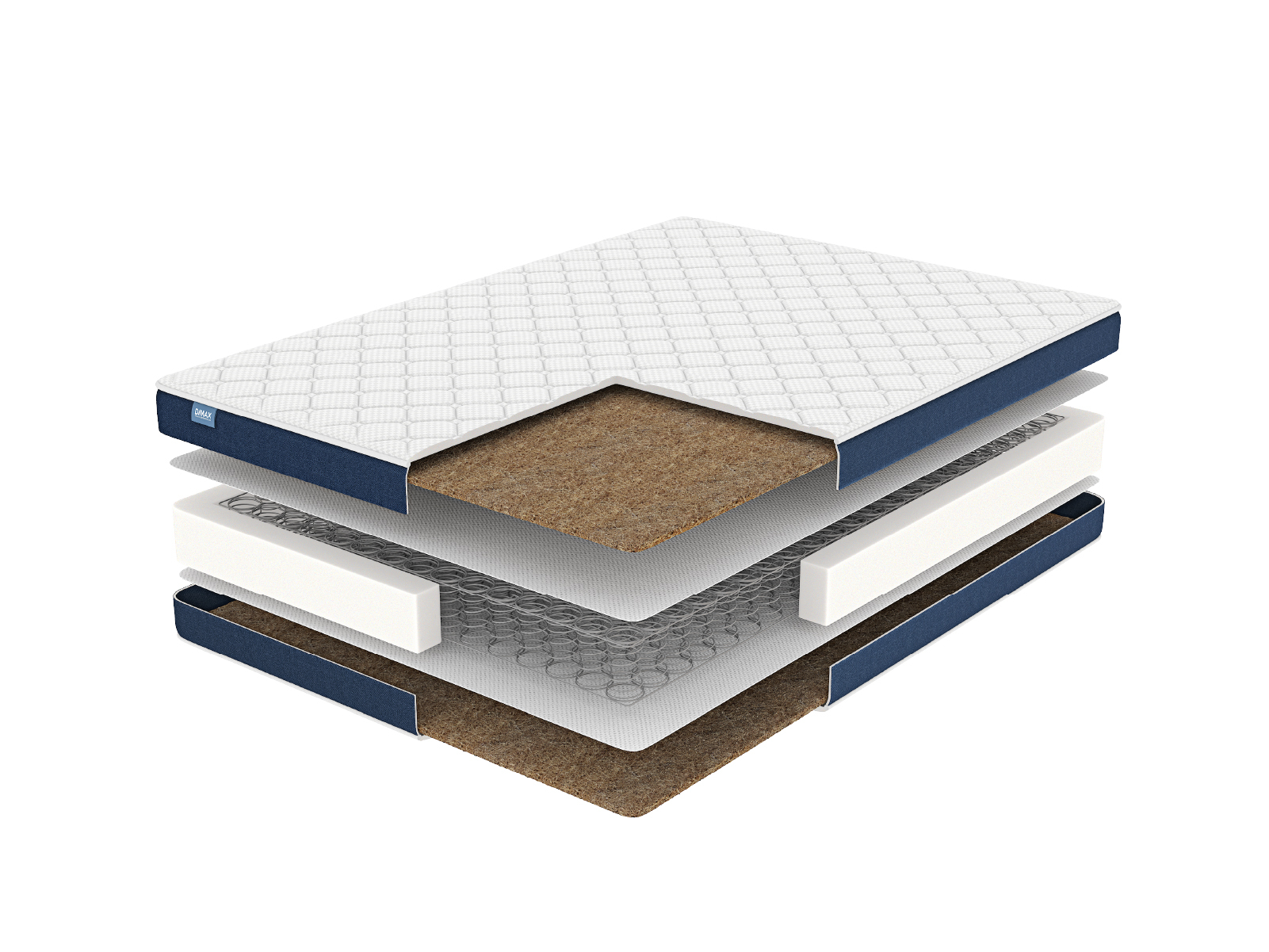 

Матрас Dimax Практик Хард Bonnel 160х200, Бежевый;белый;серый;серебристый, Практик Хард Bonnel