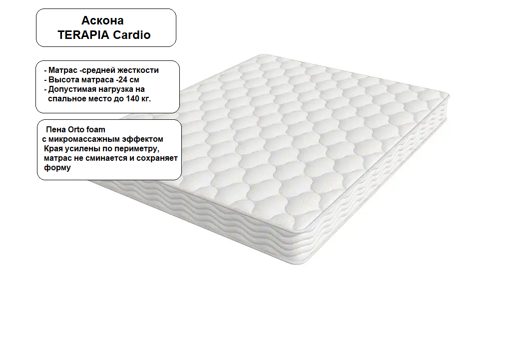 Матрас ASKONA TERAPIA Cardio 1400x 2000мм 26160₽