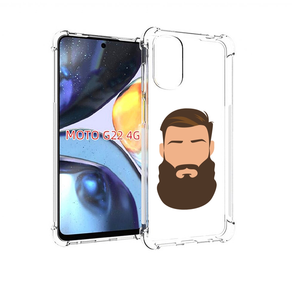 

Чехол MyPads густая-борода для Motorola Moto G22 4G, Прозрачный, Tocco