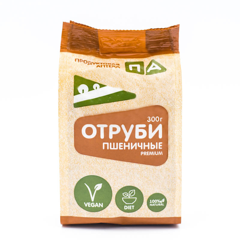 фото Отруби продуктовая аптека пшеничные premium 300 г