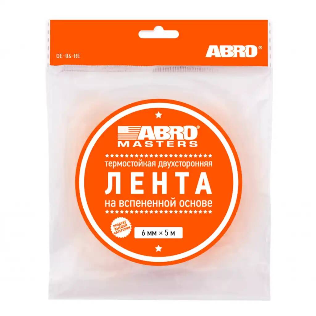 

Скотч Двухсторонний Abro 06 Мм Х 5 М Белый ABRO арт. OE-06-RE