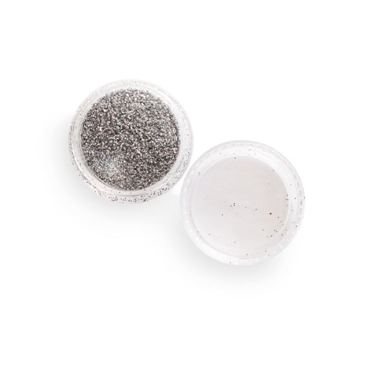 

Блестки-глиттер, 12 баночек silver, серебряные