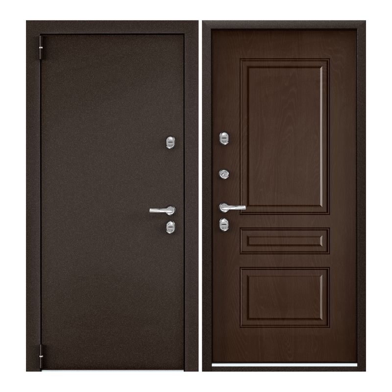 фото Дверь входная torex для дома village advanced 880х2050 левый, терморазрыв, коричневый torex стальные двери
