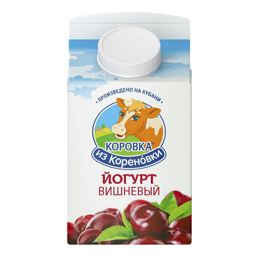 Йогурт Коровка из Кореновки вишневый 2,1 % 450 г