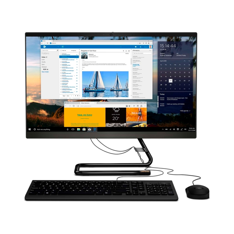 фото Моноблок lenovo ideacentre aio 3 24are05 black (f0ew003qrk)