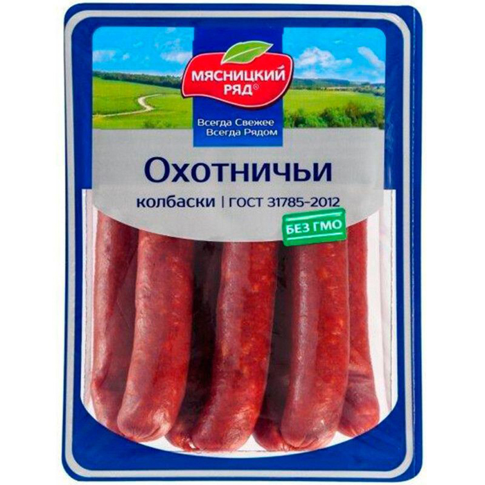 

Колбаски полукопченые Мясницкий ряд Охотничьи 500 г