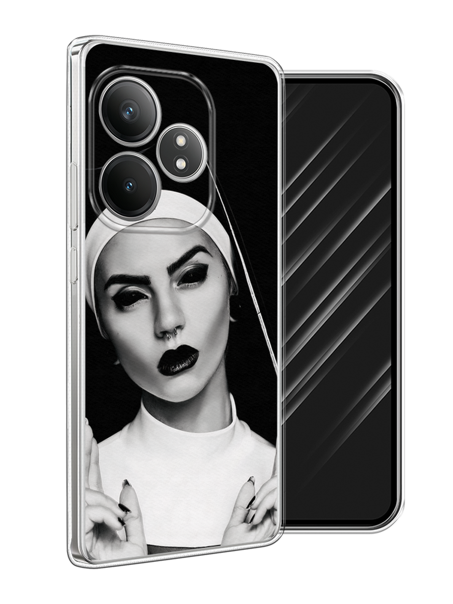 

Чехол Awog на Realme GT 6T "Черная монашка", Серый;черный, 2517550-1