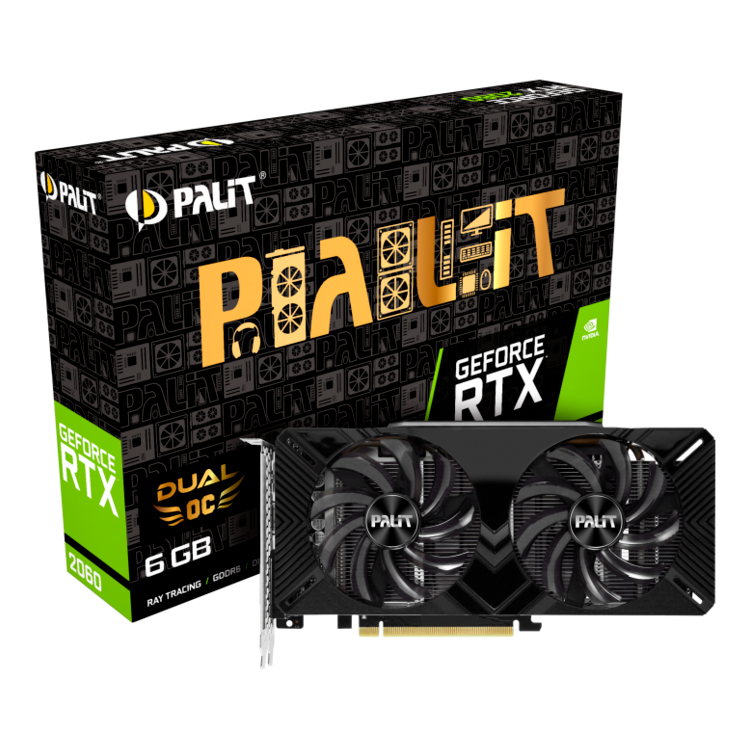 фото Видеокарта palit geforce rtx 2060 dual oc (ne62060s18j9-1160a-1)