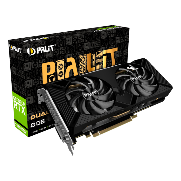 Видеокарта Palit NVIDIA GeForce RTX 2060 Super DUAL (NE6206S018P2-1160A-1)