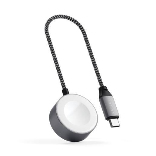 фото Беспроводное зарядное устройство satechi usb-c magnetic charging для apple watch серый