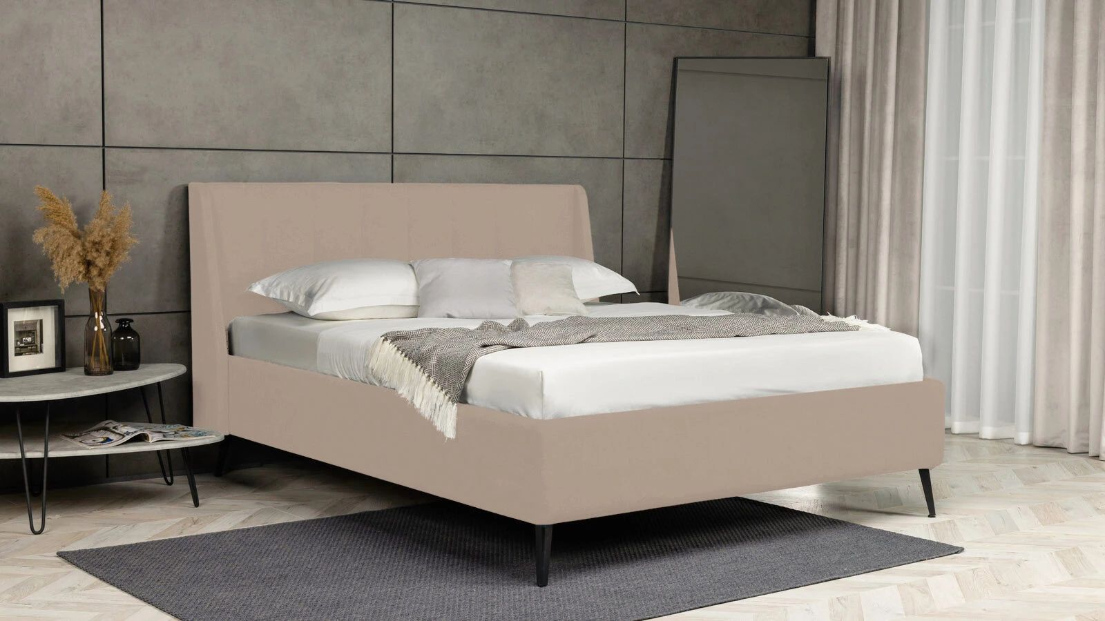

Кровать Askona Nikolet Sky Velvet 03 180х200, Бежевый