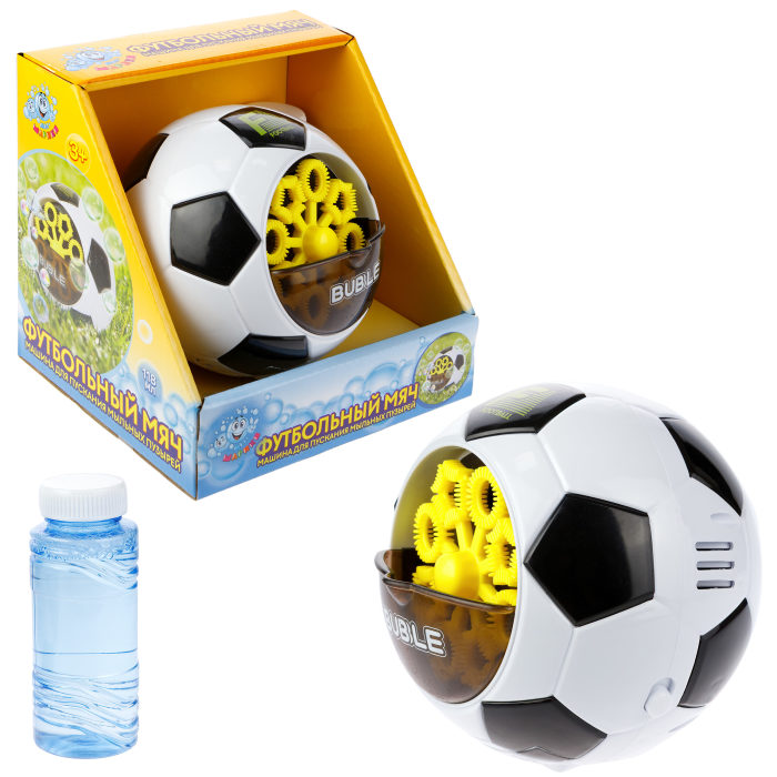 Игрушка для пускания мыльных пузырей 1toy Мы-шарики! Футбольный мяч гидрогелевые шарики орбизы маленькие чудеса orb p 30000 30000 шт игрушка