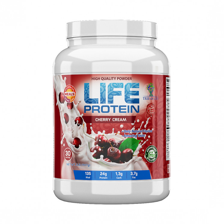 фото Протеин tree of life life protein 907 г cherry cream