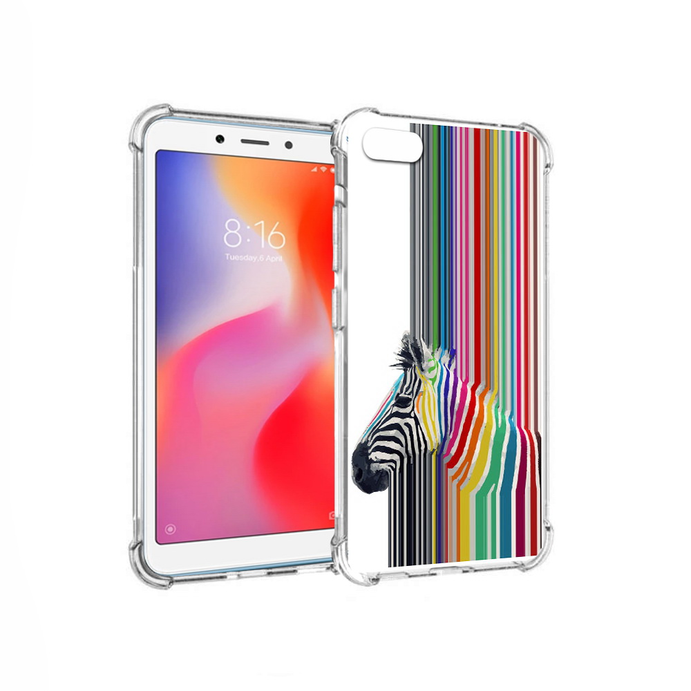 

Чехол MyPads Tocco для Xiaomi Redmi 6A радужная зебра (PT113916.305.565), Прозрачный, Tocco