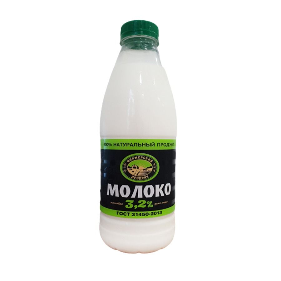 

Молоко 3,2% пастеризованное 900 мл Фермерский Продукт