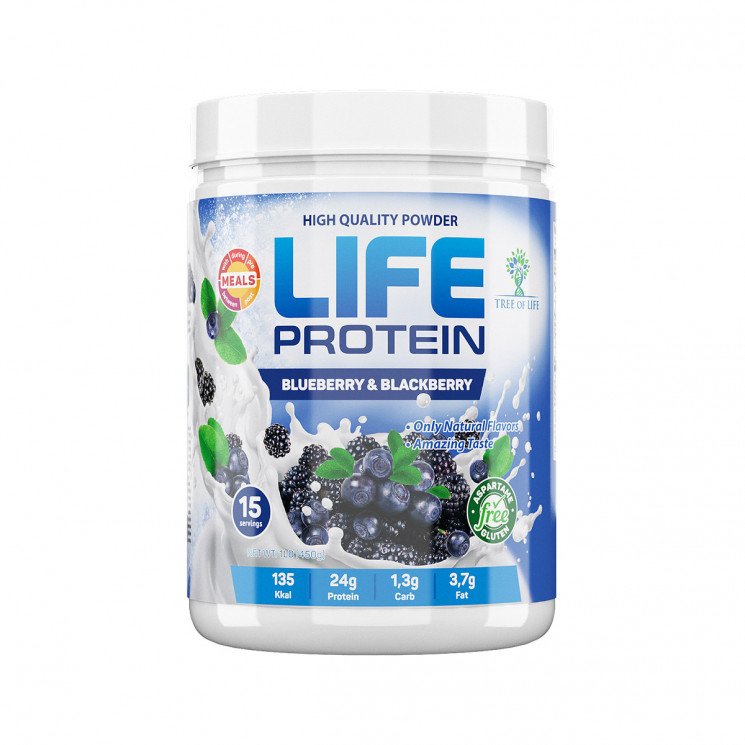фото Протеин tree of life life protein 450 г blueberry and blackberry