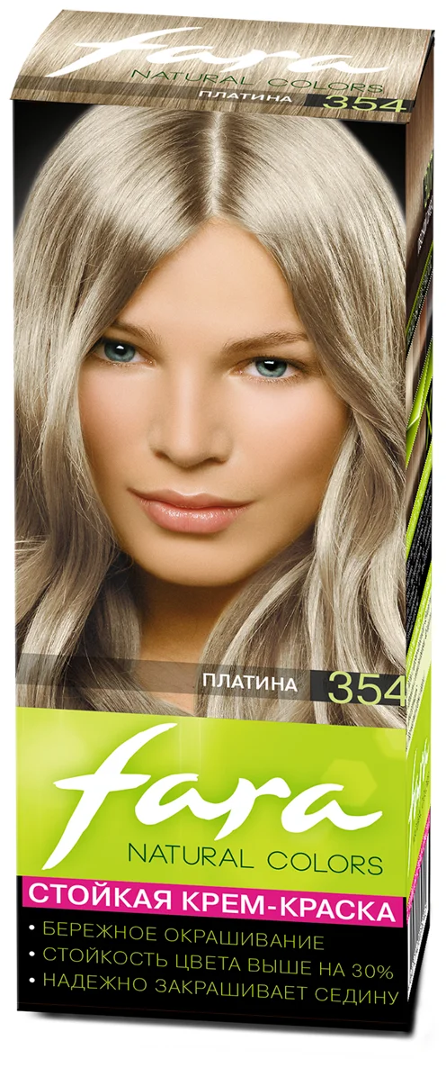 фото Краска для волос fara natural colors soft 354 платина 116 мл