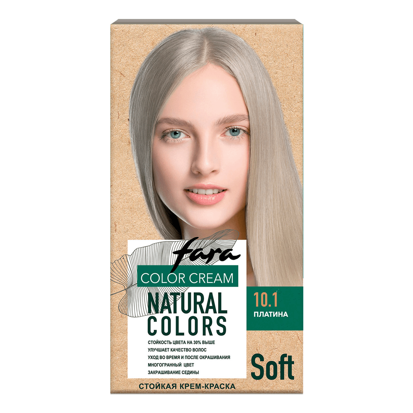 Краска для волос Fara Natural Colors Soft 354 Платина 116 мл