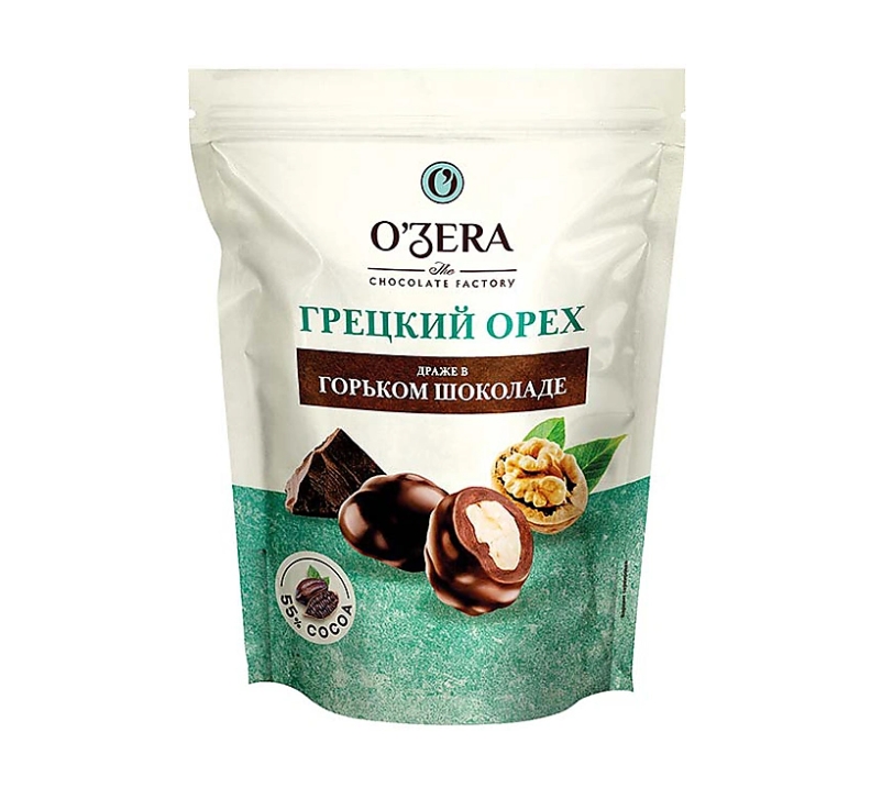 Драже O'Zera грецкий орех, в горьком шоколаде, 150 г