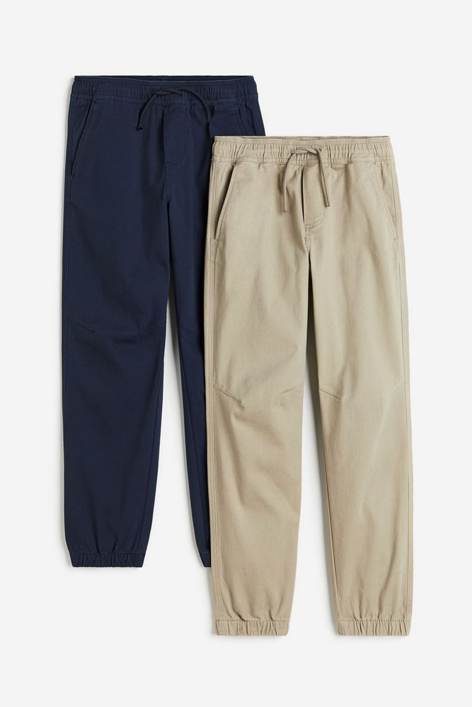 

Брюки детские H&M 1214655, Темно-синий, бежевый, 146, 1214655