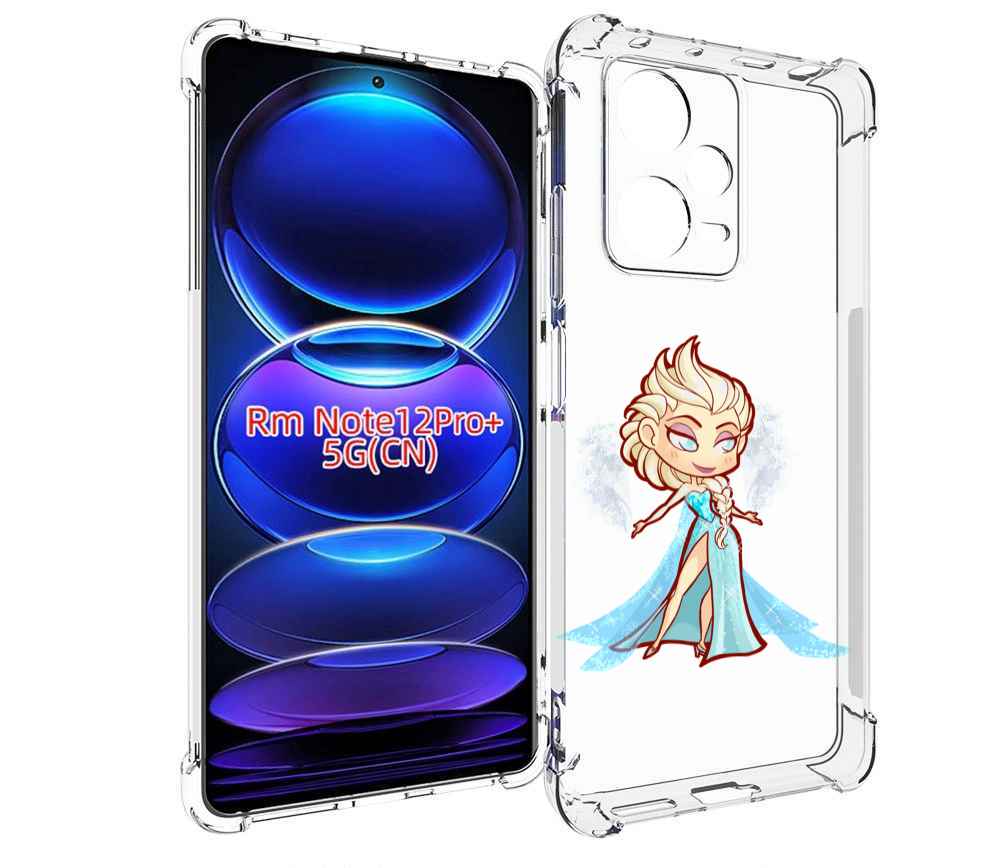 

Чехол MyPads снежная-принцесса женский для Xiaomi Redmi Note 12 Pro + Plus, Прозрачный, Tocco