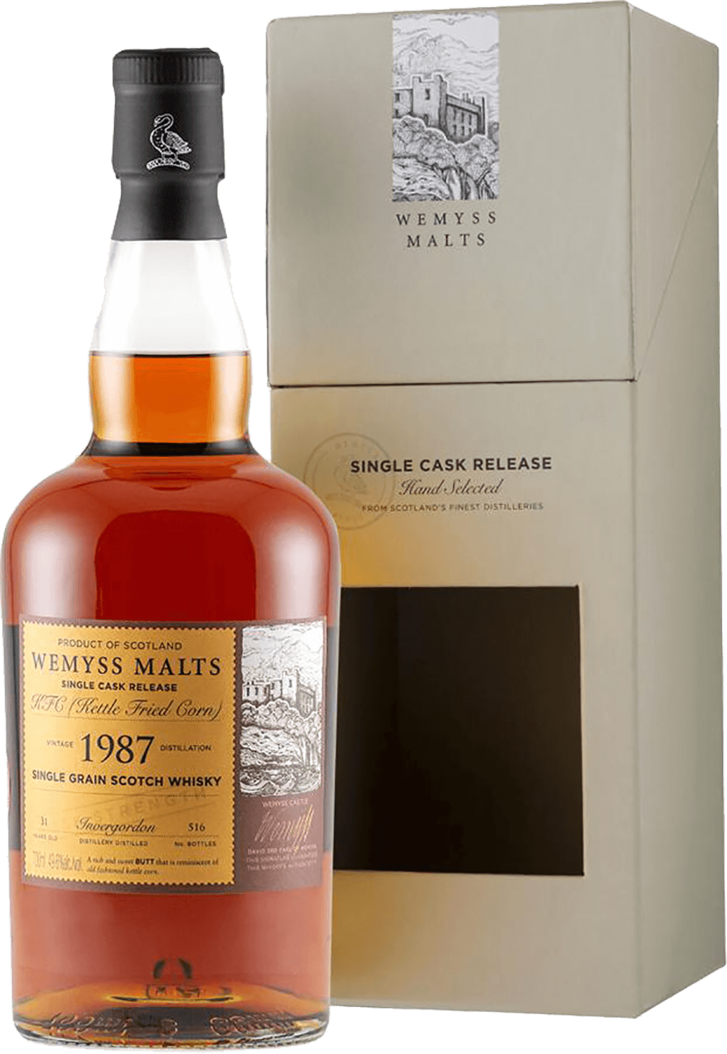 

Виски Wemyss Malts Kettle Fried Corn 1987 Invergordon Single Cask Single Grain 0,7 л